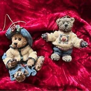 Vintage TBC Boyds Bears Christmas Ornaments